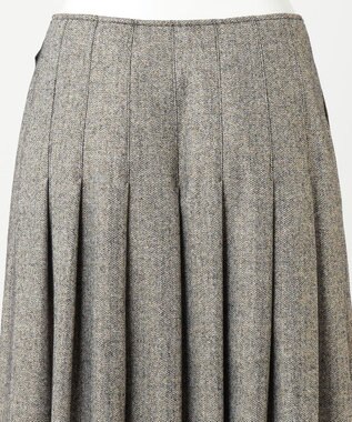 23区 【R(アール)】ウールラメ タックラップスカート モノトーン