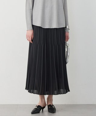 ICB L 【先行予約】ライトジョーゼットプリーツ スカート