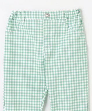 ANY KIDS 接触冷感 しろくま パンツ ミント×ギンガム