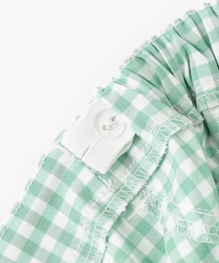 ANY KIDS 接触冷感 しろくま パンツ ミント×ギンガム