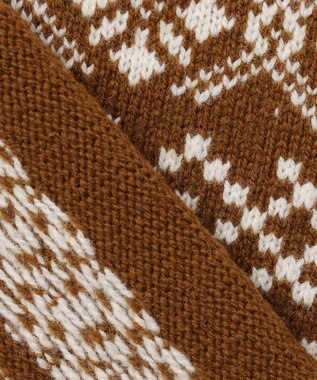 J.PRESS MEN 【WEB限定】フェアアイルクルーネックニット ベージュ系