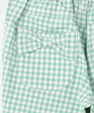 ANY KIDS 接触冷感 しろくま パンツ ミント×ギンガム