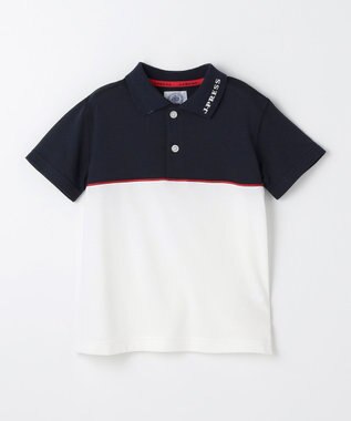 J.PRESS KIDS 【100-130cm】 ブロッキングポロシャツ ネイビー