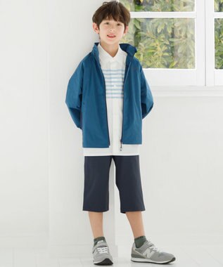 J.PRESS KIDS 【100-130cm】ポリエステルウェザークロス ブルゾン ダルブルー系