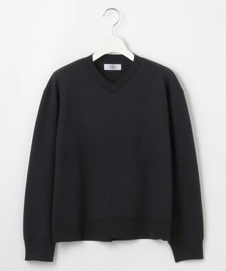 J.PRESS LADIES L 【洗える】FINE SWEAT ニット ブラック系