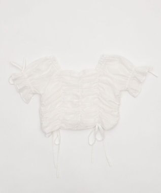 WEGO 2WAYドロストブラウス ホワイト