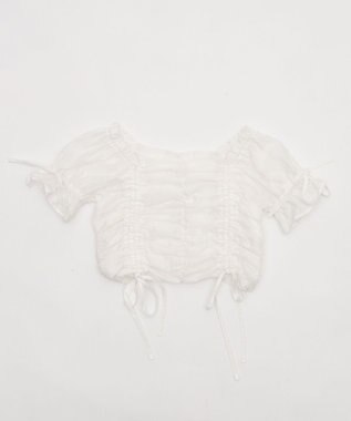 WEGO 2WAYドロストブラウス ホワイト