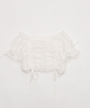 WEGO 2WAYドロストブラウス ホワイト