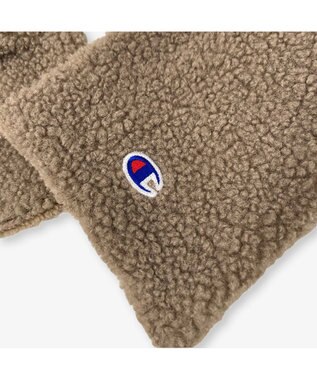 林八百吉商店 Champion　シープボアフーディーマフラー グレージュ