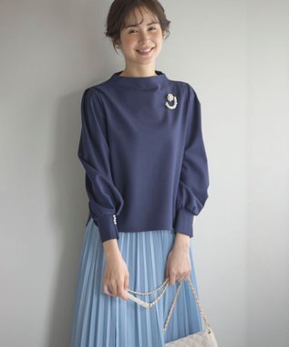 組曲 S 【WEB限定・2SET】ポンチトップス×プリーツスカートセットアップ ネイビー×ブルー系