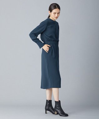 ICB 【WEB限定カラーあり・洗える】ライトダブルクロス スカート パイングリーン系