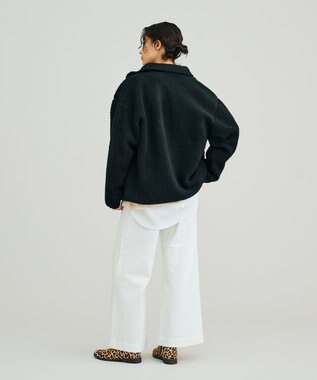 J.PRESS YORK STREET 【UNISEX】ボアブルゾン ブラック系