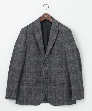 JOSEPH ABBOUD 【ストレッチ】フランネルジャージ ジャケット ブラック系4