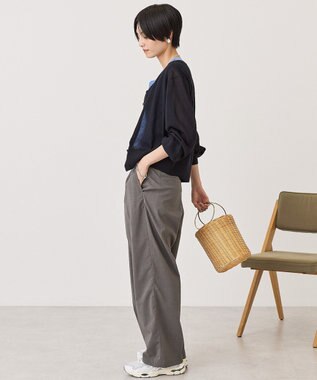 AMERICAN HOLIC 【2SET・接触冷感】カーディガン+ノースリーブニット Navy