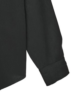 Green Parks ・ＳＵＧＡＲ　ＳＰＯＯＮ　サテンオーバーシャツ Black