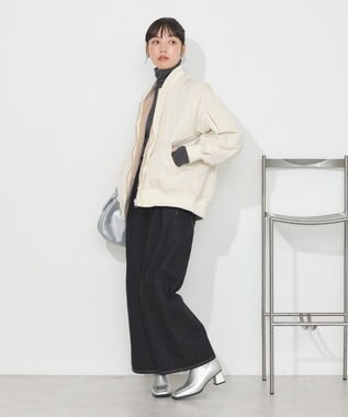 earth music&ecology リバーシブルMA-1 アイボリー