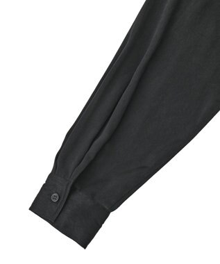 Green Parks ・ＳＵＧＡＲ　ＳＰＯＯＮ　サテンオーバーシャツ Black