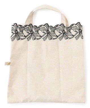 TOCCA 【晴雨兼用】DANCING RIBBON UMBRELLA 折り畳み傘 収納バッグ付き ベージュ系