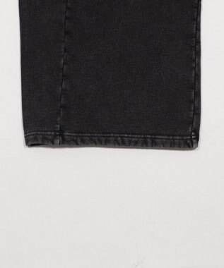 WEGO 【ウエストゴム/SMサイズ展開】裏起毛カーブデザインスウェットパンツ スミクロ