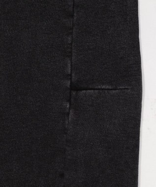 WEGO 【ウエストゴム/SMサイズ展開】裏起毛カーブデザインスウェットパンツ スミクロ