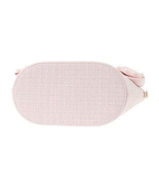 Maison de FLEUR ツイードパールショルダーバッグ Pink