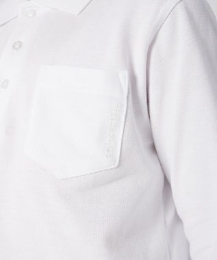 BEAMS SCHOOL ベーシック長袖ポロシャツ ホワイト(ガールズ)