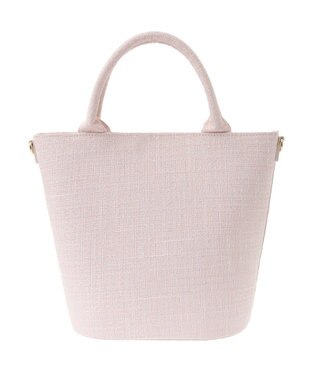 Maison de FLEUR ツイードパールショルダーバッグ Pink