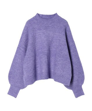 earth music&ecology ＦＬＵＦＦＹハイネックプルオーバー Purple