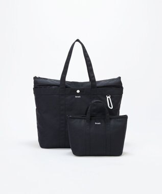 TOPKAPI 【Breath TOPKAPI】CHILLGO 保冷バッグ付き ナイロン トートバッグ L / 撥水 ブラック