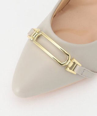 ANY SIS 【美人百花7月号掲載】ビット付きレディライク パンプス グレージュ