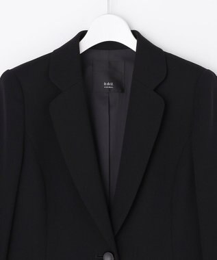 自由区 FORMAL 【ゆったりサイズも】テーラードジャケット ブラック系