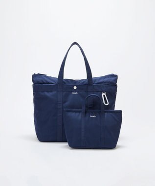 TOPKAPI 【Breath TOPKAPI】CHILLGO 保冷バッグ付き ナイロン トートバッグ L / 撥水 ネイビー