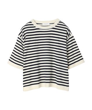 Green Parks 洗えるニットＴシャツ Off White