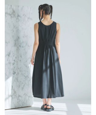 Green Parks ■ＥＳＣＡＲ　キリカエノースリーブワンピース Black