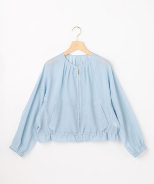 組曲 【先行予約】カラーボイル ブルゾン クラウディブルー系