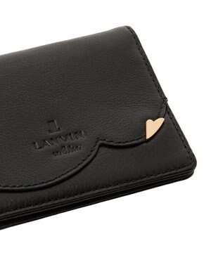 LANVIN en Bleu デクール 三面パスケース ブラック