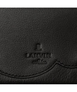 LANVIN en Bleu デクール 三面パスケース ブラック