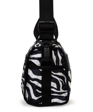LeSportsac MINI DUFFEL CROSSBODY/クリームブラックゼブラ クリームブラックゼブラ