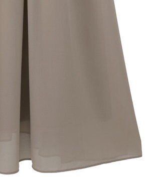 YECCA VECCA レース切替シフォンドレス Beige