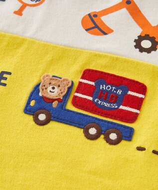 MIKI HOUSE HOT BISCUITS 【80-120cm】働く車　半袖Tシャツ マルチカラー