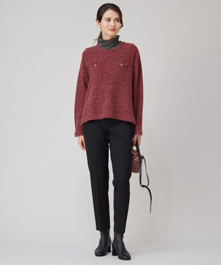 自由区 S 【WEB限定カラーあり・撥水加工・洗える】TRギャバテーパード パンツ [WEB限定]ブラック