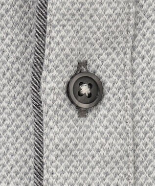 JOSEPH ABBOUD 【人気！多機能ポロシャツ】ペイズリー柄　ウィンターダディポロシャツ ライトグレー系