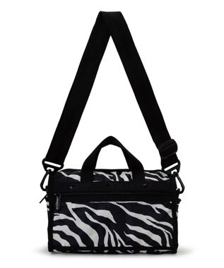LeSportsac MINI DUFFEL CROSSBODY/クリームブラックゼブラ クリームブラックゼブラ