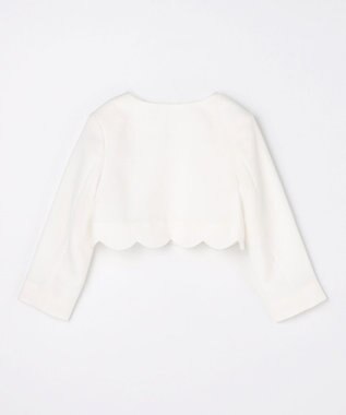 ANY KIDS 【2点セット】リボンボレロジャケット+シフォンプリーツ ワンピース ラベンダー