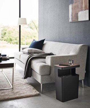 tower 天板付きトラッシュカン リン 角型 ブラウン