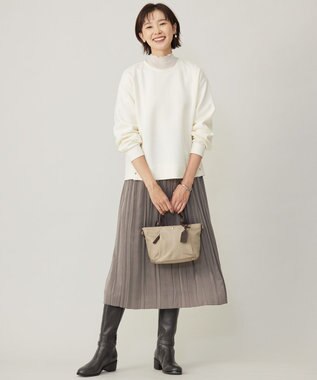 J.PRESS LADIES L 【WEB限定カラーあり】ダンボールニットジャージー カットソー ホワイト系