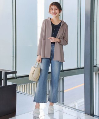 Tiaclasse ソフトダンボールバックフレアフーディー モカ