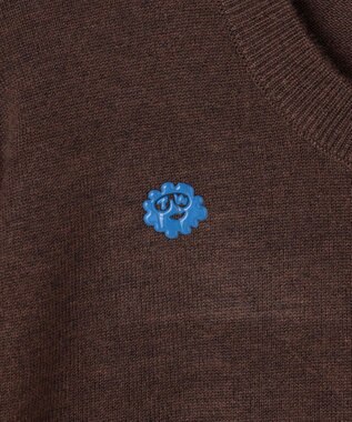 PW CIRCULUS 【MEN】Spark cat クルーネックニット ゴルフ ダークブラウン系