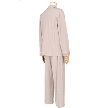 ワコール／睡眠科学 メンズ パジャマ 長袖 長ズボン 綿100%(天綿)（本体） YGX504 睡眠科学／ワコール ベージュ