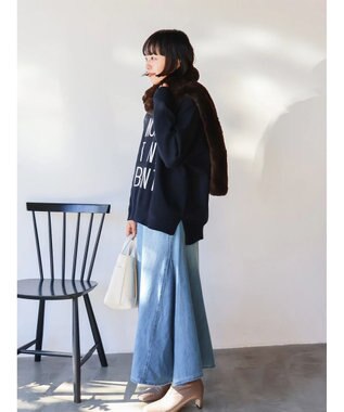 AMERICAN HOLIC ロゴニットプルオーバー Navy